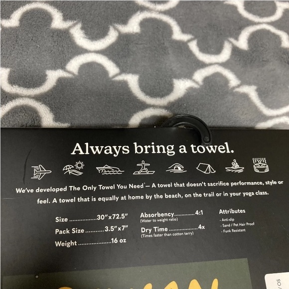 Rivian Nomadix Towel Beach Sand Resistant New $40 30x72.5 Rare Unreleased - Picture 3 of 8